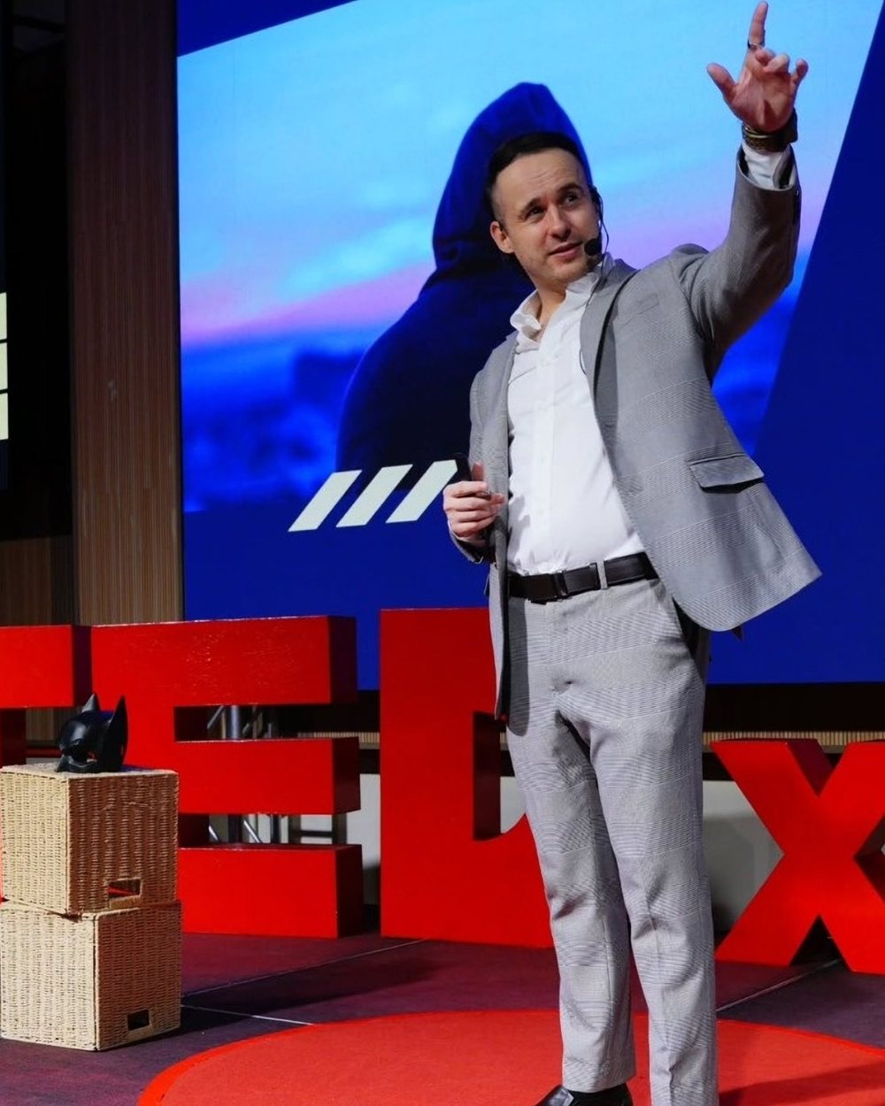 Kain Masters on the TEDx stage